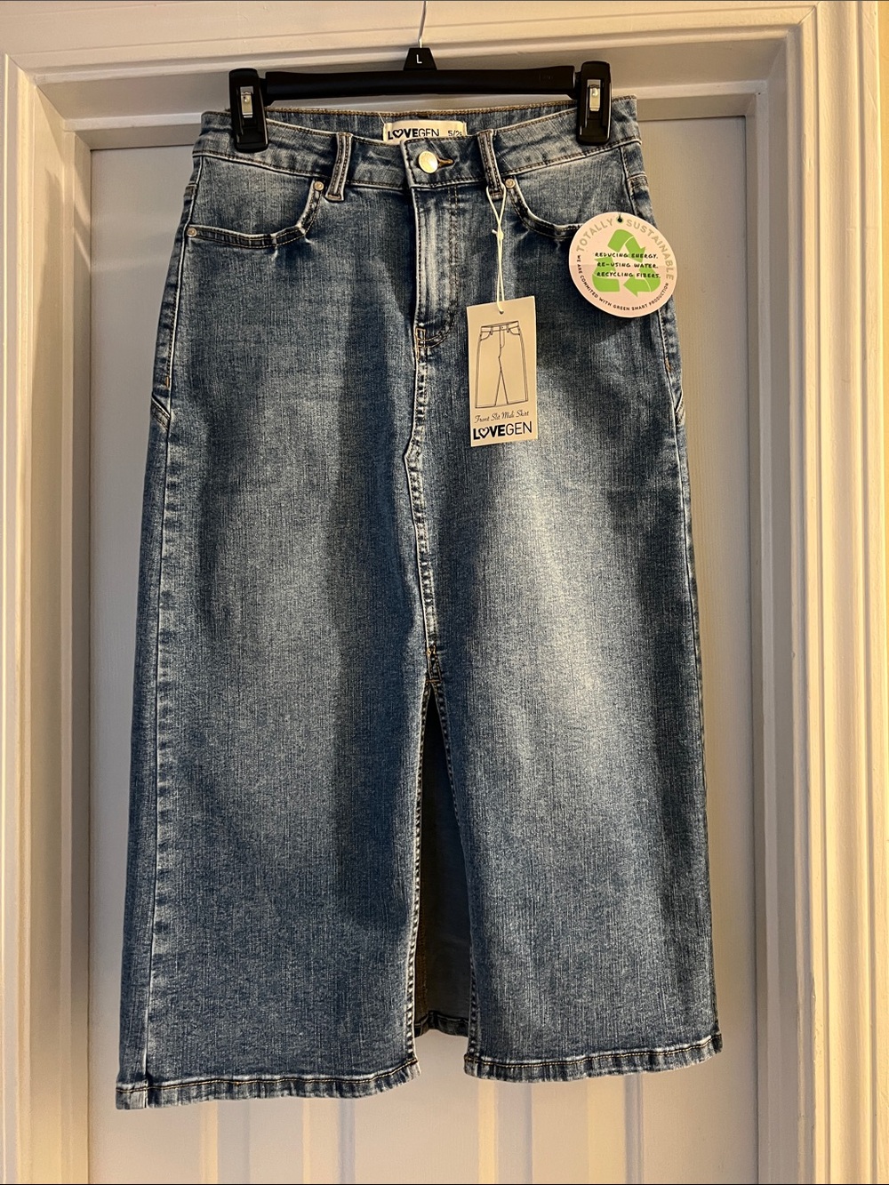 LoveGen Denim Skirt NWT